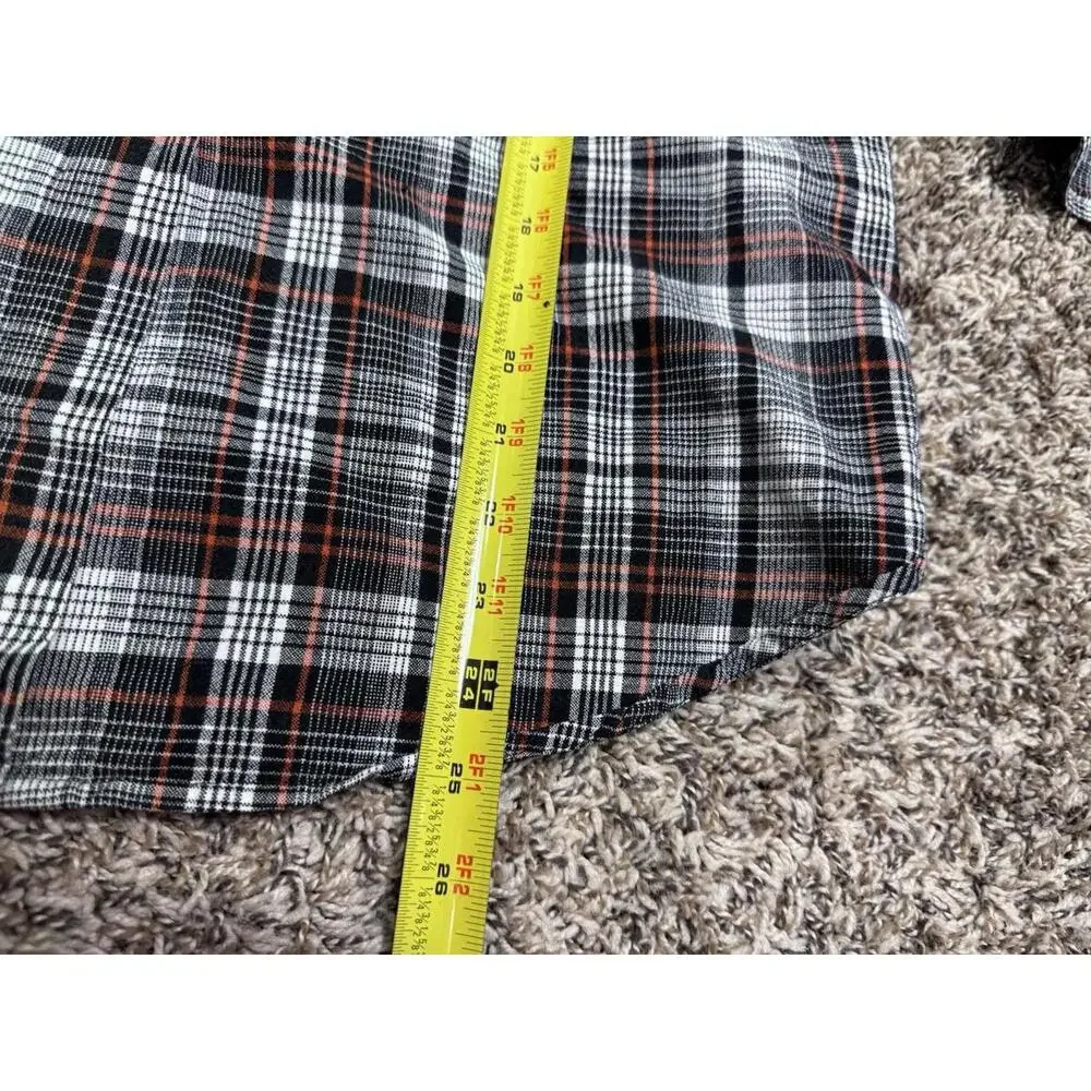 Vintage Victoria Jones Petite Large Halloween Plaid Button Top Holiday Artsy Fun